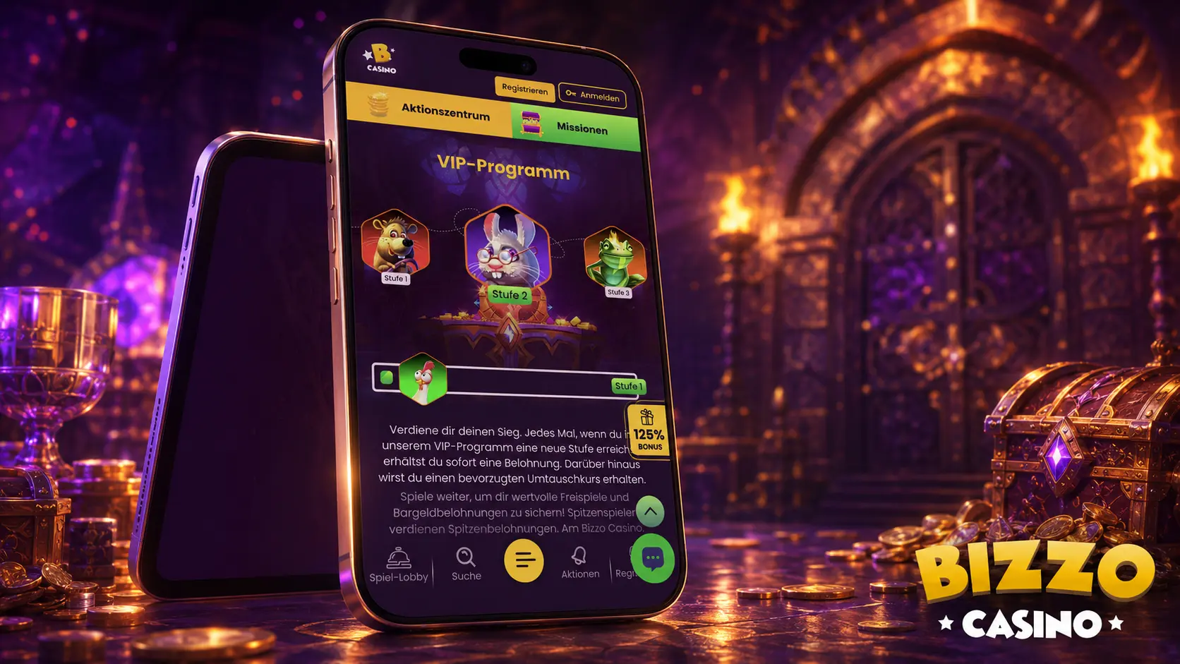 Wie startet man mit Slots bei Bizzo Casino